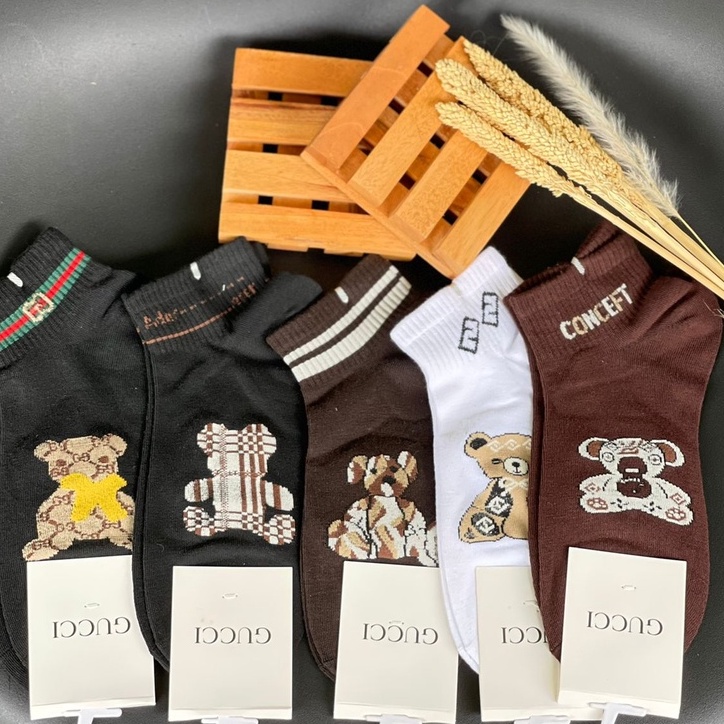 KAOS KAKI GUCCI BEAR / GUCCI ANKEL SOCK WOMAN/ KAOS KAKI MATAKAKI GUCCI BEAR/ KAOS KAKI GUCCI ORIGIN