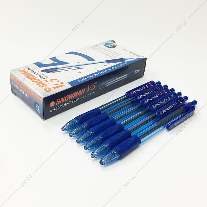 

Unik Pulpen Snowman V5 Black Limited