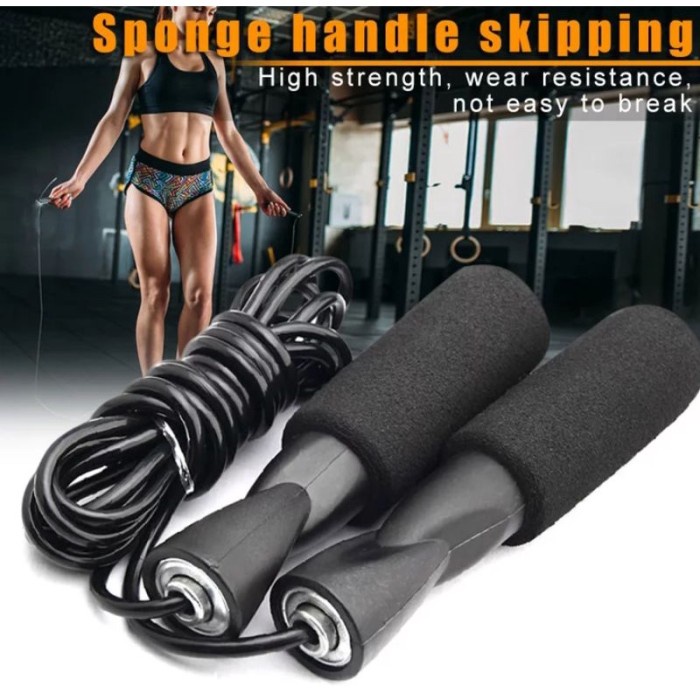 Tali Skipping Bahan Foam Anti-Slip Lembut Jump Rope Lompat Tali