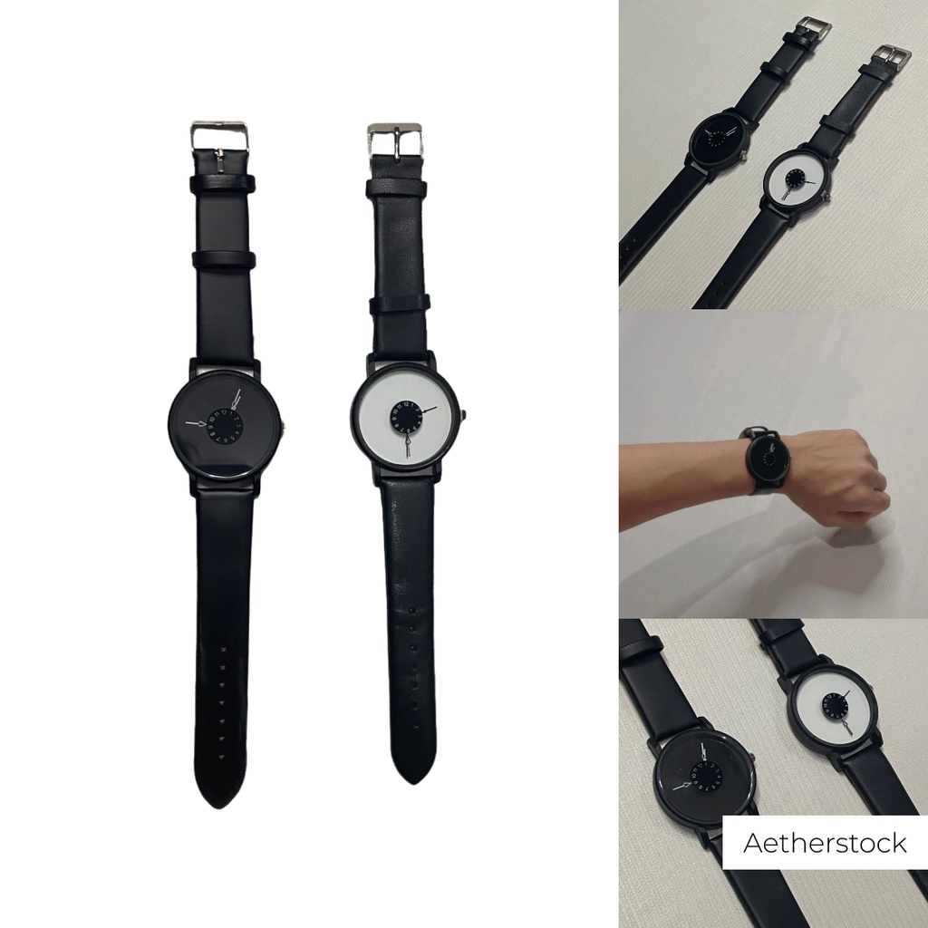 Jam tangan pria korean style - jam tangan simple murah - jam tangan anak muda populer