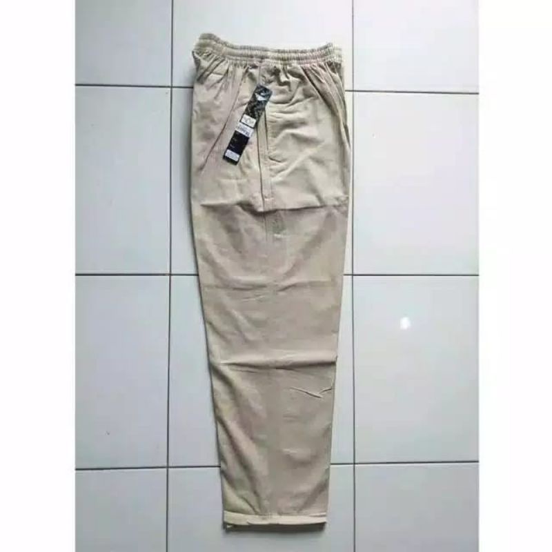 Celana Bahan Formal Pria Katun Sogo Pinggang Karet