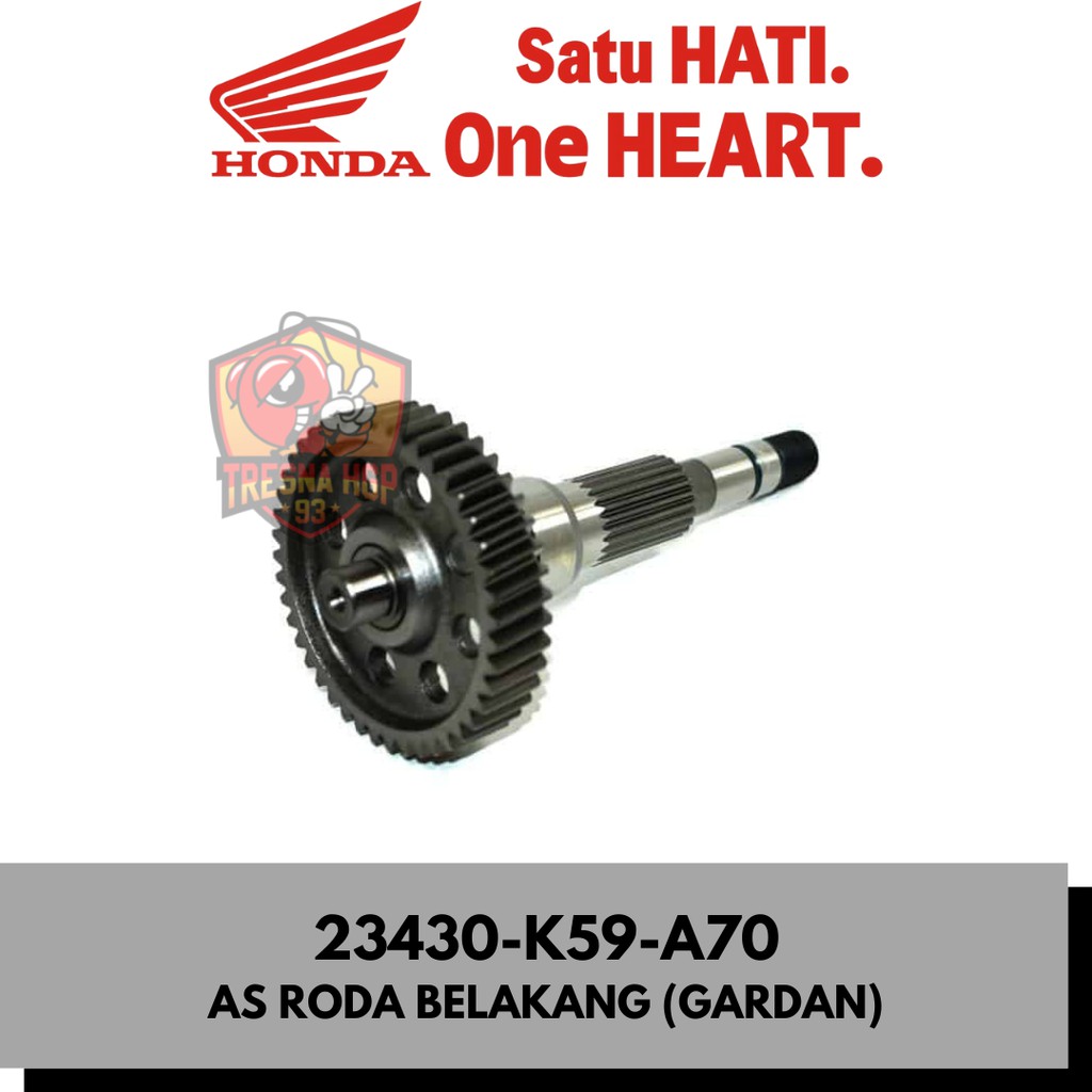 23430-K59-A70 AS RODA BELAKANG (GARDAN) NEW VARIO ESP 150 K59J ORIGINAL | GEAR COMP FINAL 44T 23430K