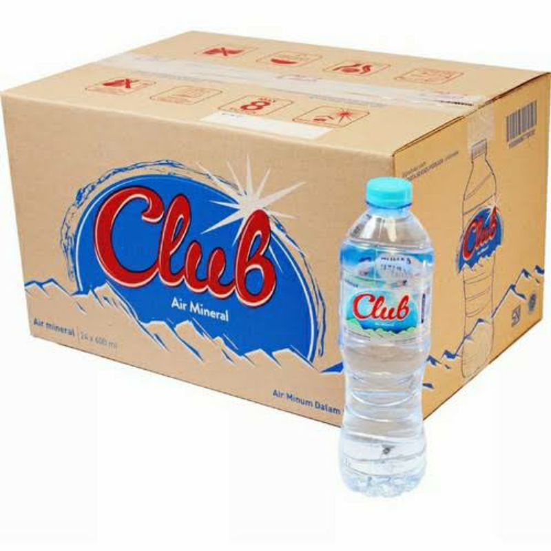 1 Dus Club Air Mineral Botol 600mL (Isi 24)