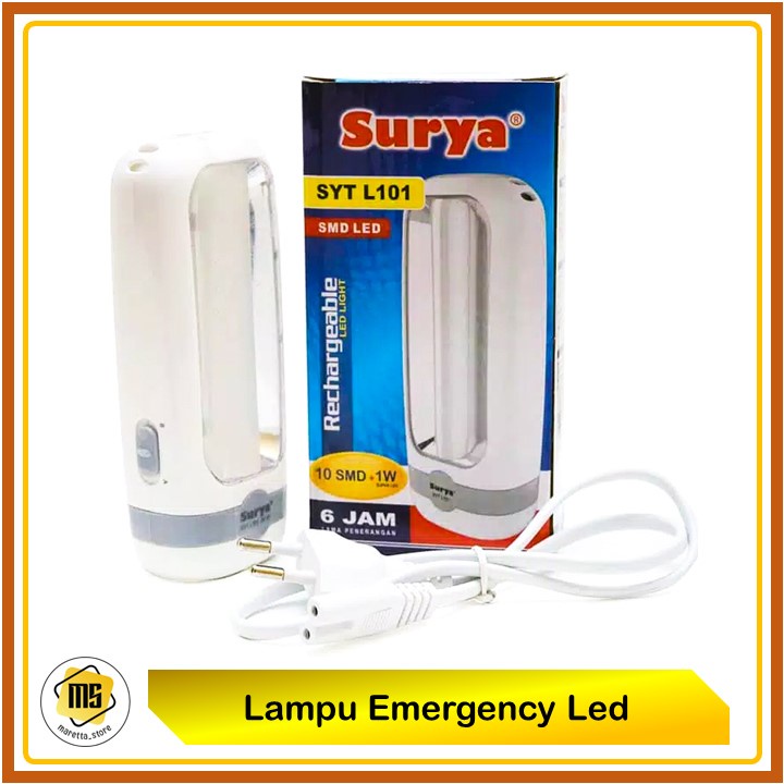 Lampu Emergency Led Surya Rechargeable