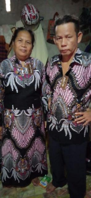 Batik Couple Madu - Baju Couple Batik - Seragam Batik M L Xl Xxl Orii Batik Seno Estu Pekalongan