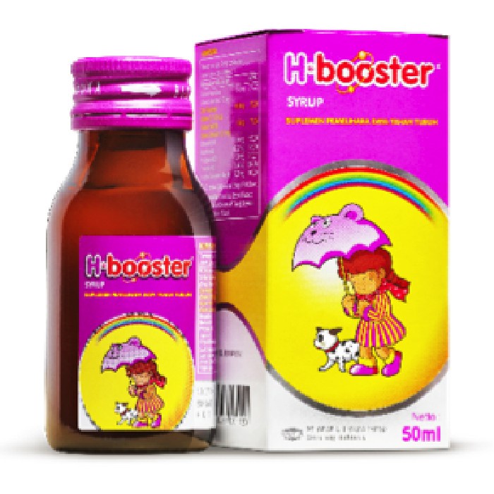 H-BOOSTER Syrup 50 ML - Suplemen Daya Tahan Tubuh Anak Hufagrip Sirup H Booster