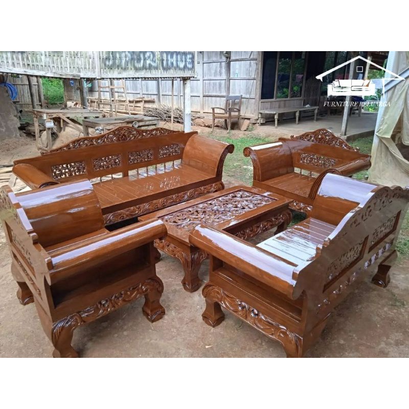 Kursi tamu madura kaki macan / Kursi tamu madura / Kursi madura / Kursi jati