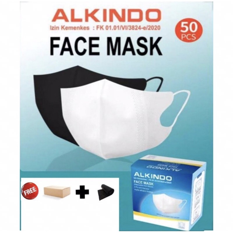 alkindo face mask duckbill isi 50