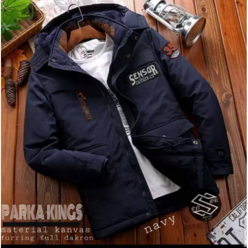 Parka King  MnG Millitary Original Sensor Tebal Puffer Pria Wanita