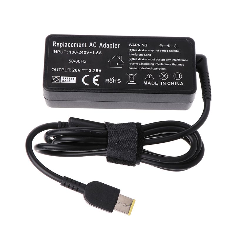 Charger Adaptor Power Laptop AC btsg 20V 65W Untuk Lenovo G500 G505 G405 ThinkPad