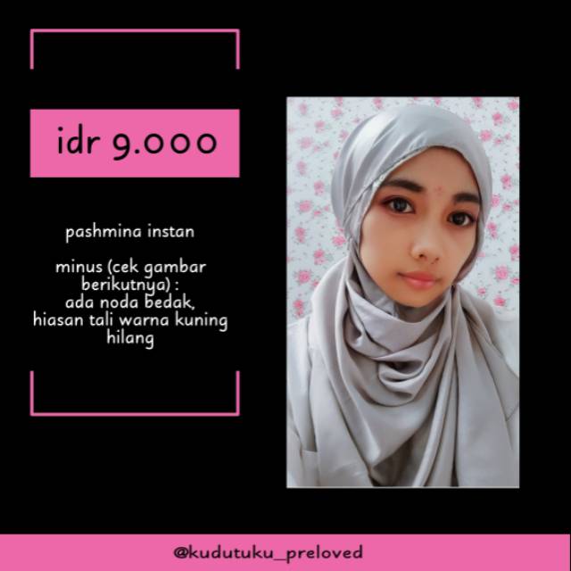 Preloved pashmina instan