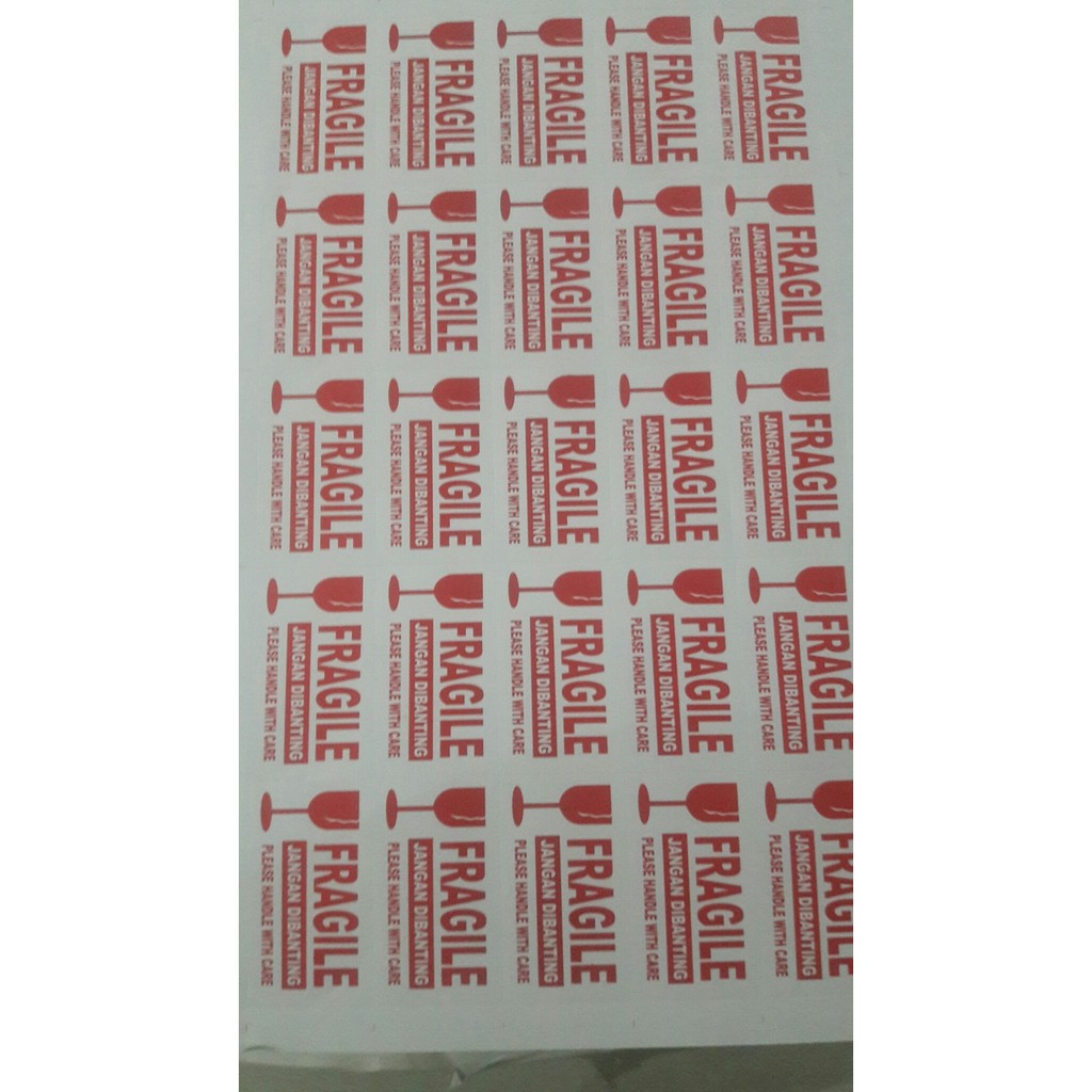 

Promo stiker fragile jangan di banting please handle wih care sticker Berkualitas