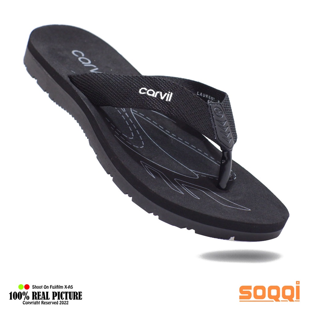 Sendal jepit pria original sandal japit cowok laki laki dewasa model slide casual distro flip flop branded kwalitas import Carvil Laurent colorado promo lebaran keren murah cod 38-43
