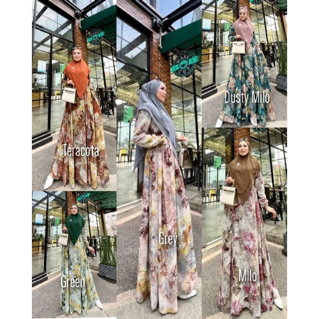 GAMIS SET BERGO RABANIA VOL.14 ORI GLAMZ