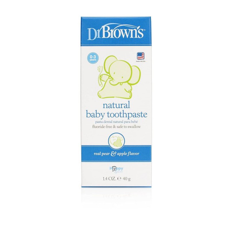 Dr.Brown’s Natural Baby Toothpaste Pasta Gigi Anak 0-3Y - Strawberry / Pear Apple