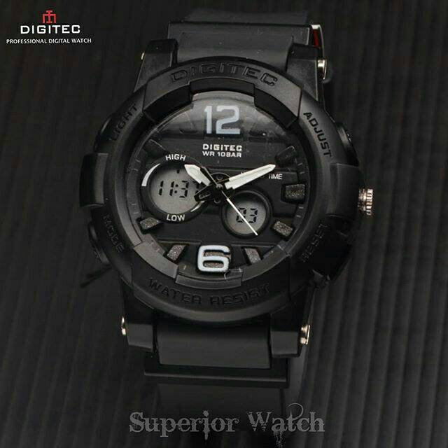 Jam Tangan Sport anak Cowok cewek remaja DG-2073 Fullblack