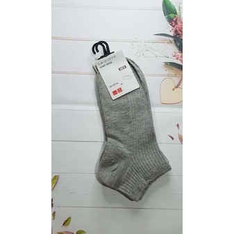 kaos kaki ankle socks uniqlo premium cowo men abu hitam