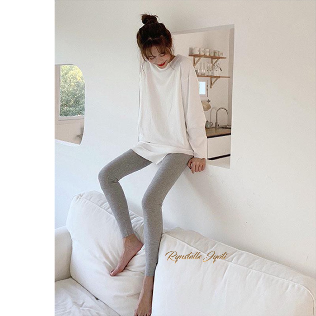 Rynstelle Legging Panjang Kaos Soft Rayon Premium