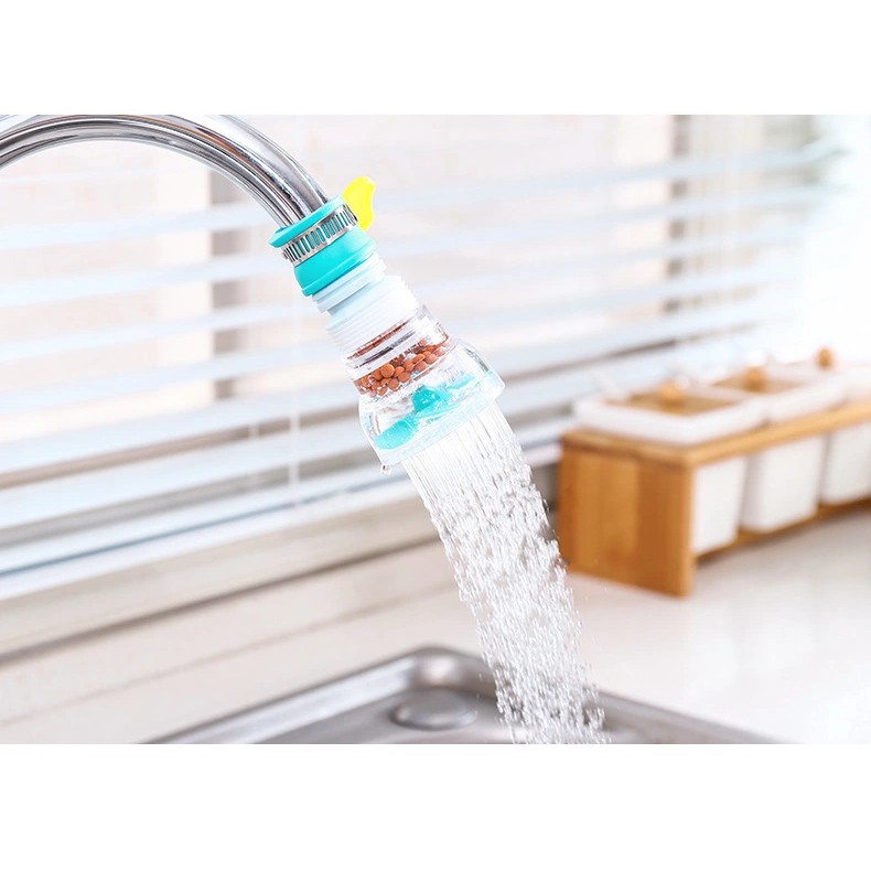 ☀ Sunly ☀ A041 ORI (ADA KOTAK) Saringan Air Bersih Faucet Flash Anti Splash Shower Sambungan Flexible Panjang Keran Kran Air Filter Aerator Putar 360 Import