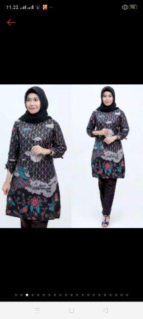 Batik Dolby Dolbi Dobby Doby Tenun Sutra Tulis Katun Atbm Baron Atasan Batik Wanita Sogan Srg308