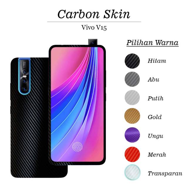 CARBON SKIN REDMI GO FULL BODY / VIVO V15 PRO