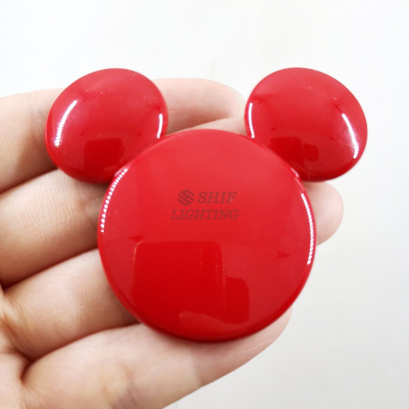 1x Logo Metal MICKY MOUSE Lucu Lovey Emblem Badge Sticker Decal Anak Kado Bayi Hadir