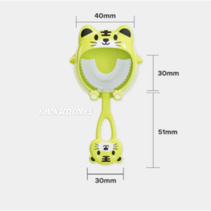 SIKAT GIGI ANAK BENTUK U HANGER TOOTH BRUSH KIDS U SHAPE SILIKON BPA FREE VIRAL