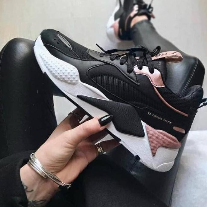 ✨Top❤️ sneakers wanita murah Sepatu Sneakers Puma Rx Original Women - Hitam, 36 STOK-TERBATAS
