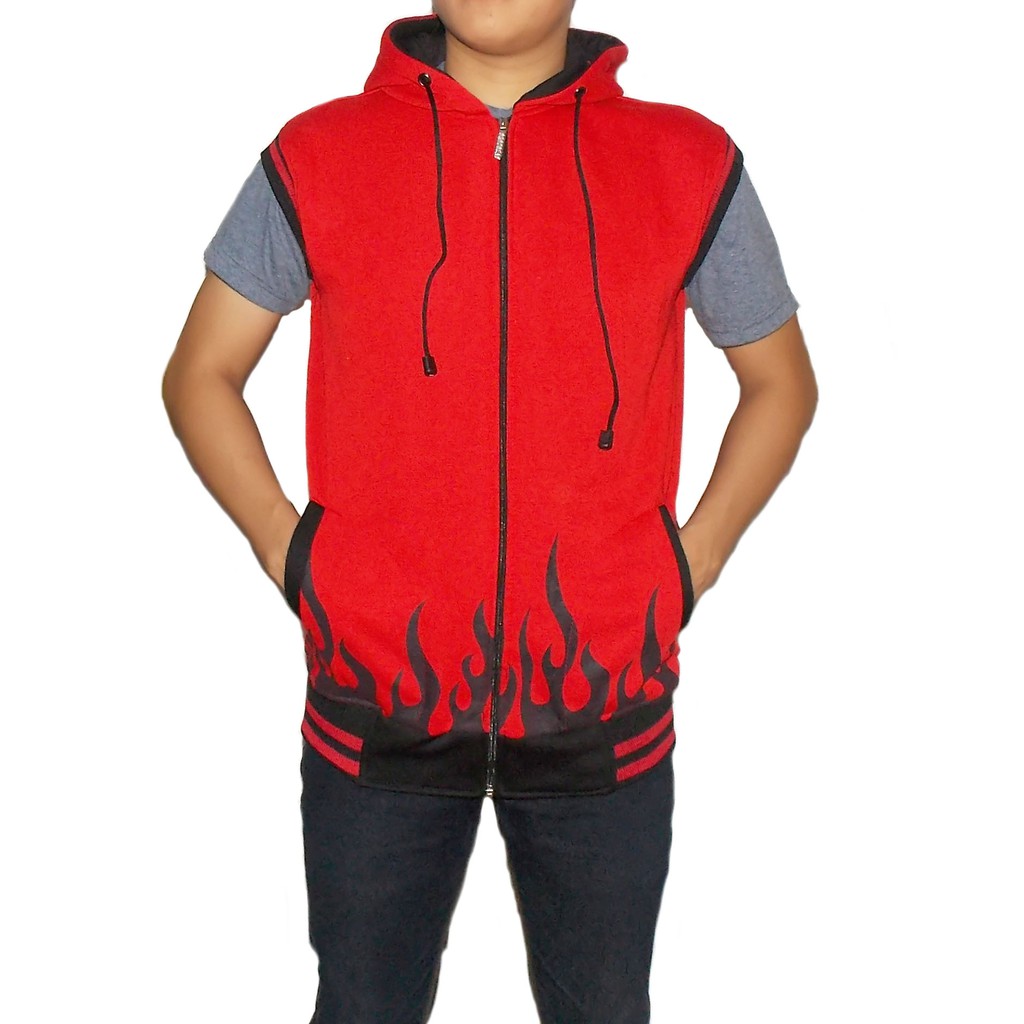 Rompi Naruto Yondaime Hokage Merah - Rompi Yondaime Hokage Merah - Jaket Naruto konoha merah