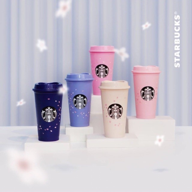 Tumbler Starbucks Spring Cherry Blossom 2021 Reusable Cup Botol Minum Tempat Starbuck Bunga Sakura