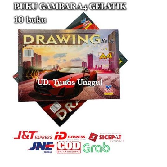

BIG SALE [READY]10pcs BUKU GAMBAR A4 GELATIK/BUKU GAMBAR ANAK MURAH