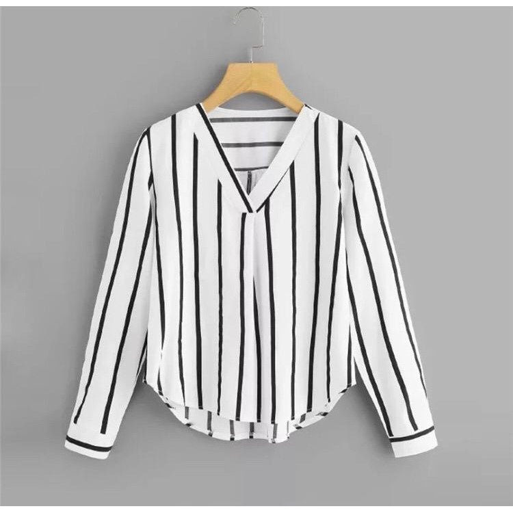 Tq88indonesia Baju Atasan wanita Terbaru / WESTIE BLOUSE OVERSIZE / Blus Salur / Ootd Kekinian