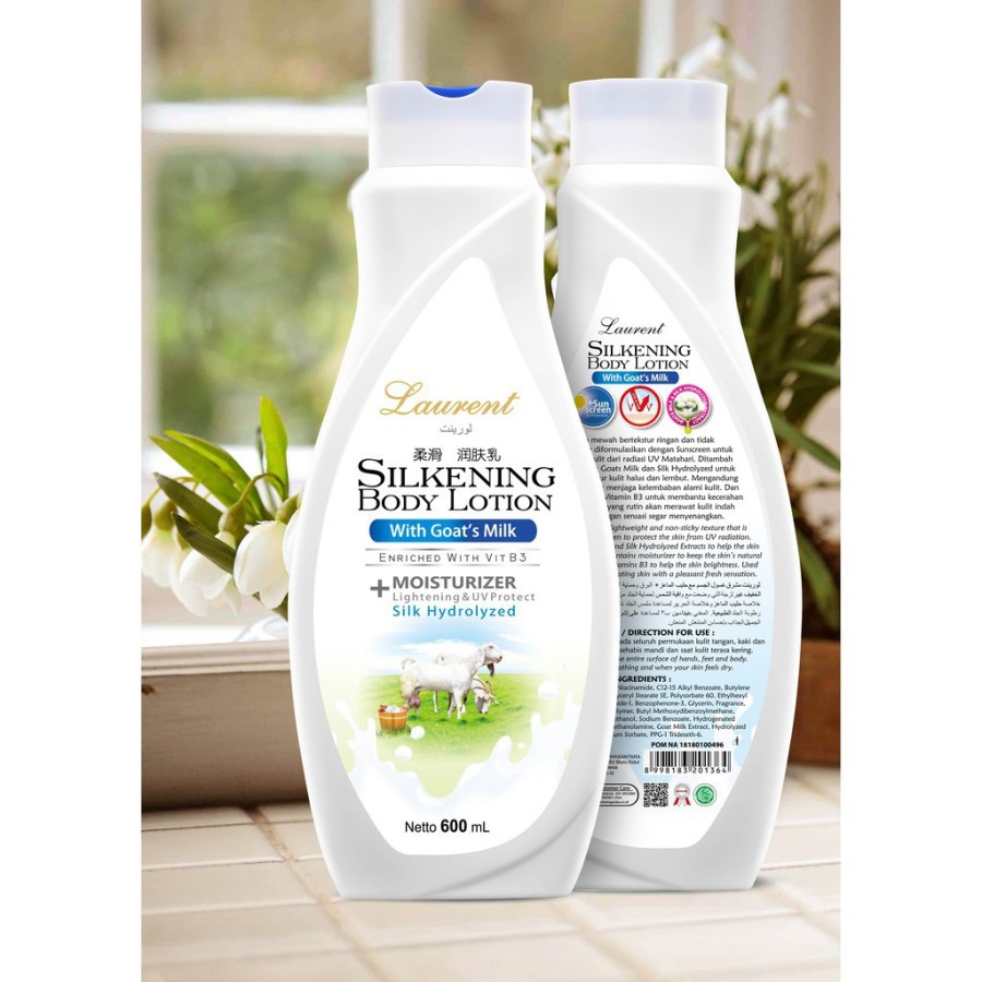 Jual Laurent Silkening Body Lotion With Goat's Milk 200ml Indonesia