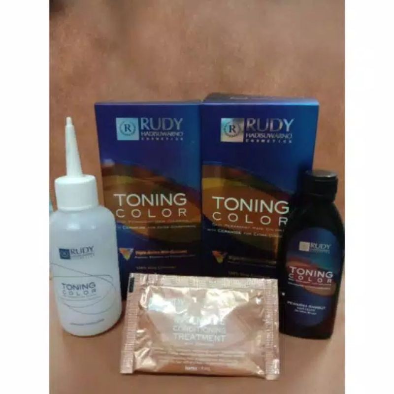 RUDY HADISUWARNO Toning Color Natural Black / Toning Rudi Hitam / Toning Brownies Black