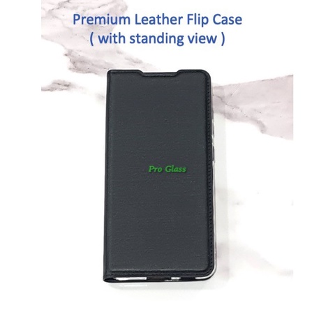 Samsung S21 FE / S22 / S22 PLUS / S22 ULTRA Premium Leather Flip Case Cover Standing View