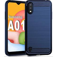 Soft case samsung A01 soft case ipaky carbon hitam