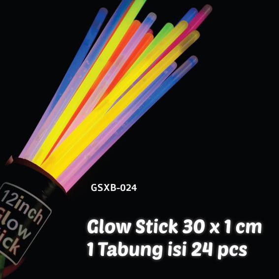 ☈ GLOW STICK BESAR 30 x 1 cm - GLOW STICK BIG 12 inch GLOWSTICK FOSFOR ✶