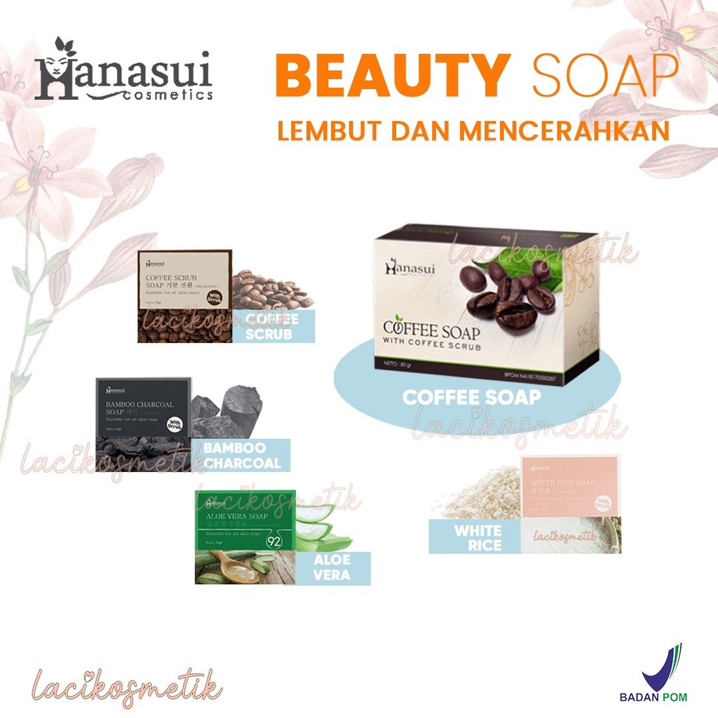 ✨LACIKOSME✨ HANASUI SCRUB SOAP -  BPOM SOAP SCRUB BY HANASUI