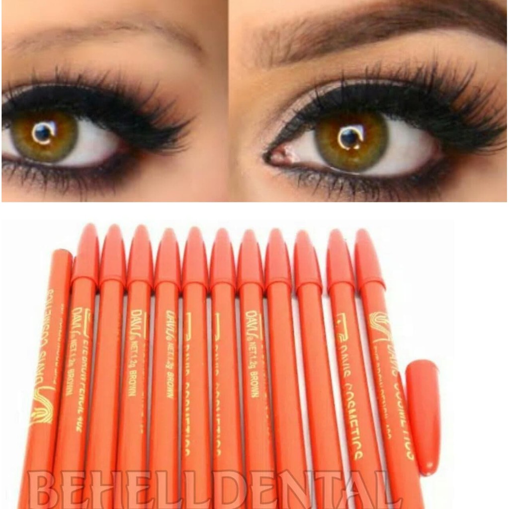 PENSIL ALIS DAVIS COKLAT HITAM . EYE BROW . BROWN PENCIL . Eyeliner Eye liner