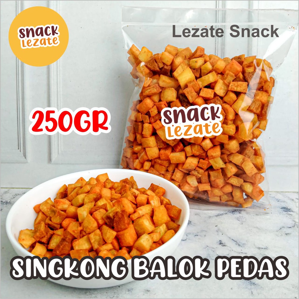 

Sedap Snack - Singkong Balok Pedas 250gr Murah / Kripik Singkong Kotak Dadu Renyah Khas Padang Keripik Pohong