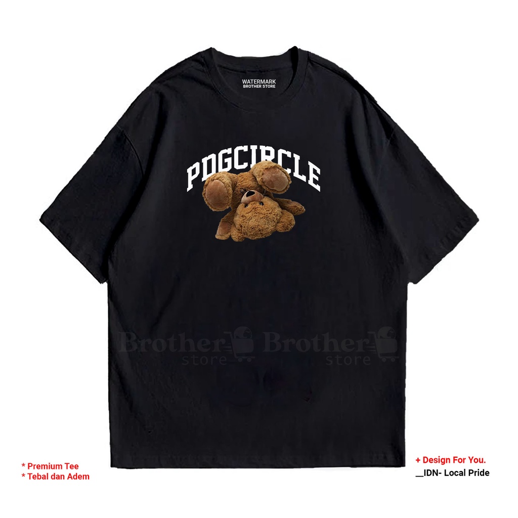 BROTHERSTORE - Kaos Distro Pria - Catoon 24s Tebal - PDGC BEAR Premium