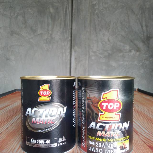 TOP 1 Action Matic 20W-40 Synthetic Blend Motorcycle Oil