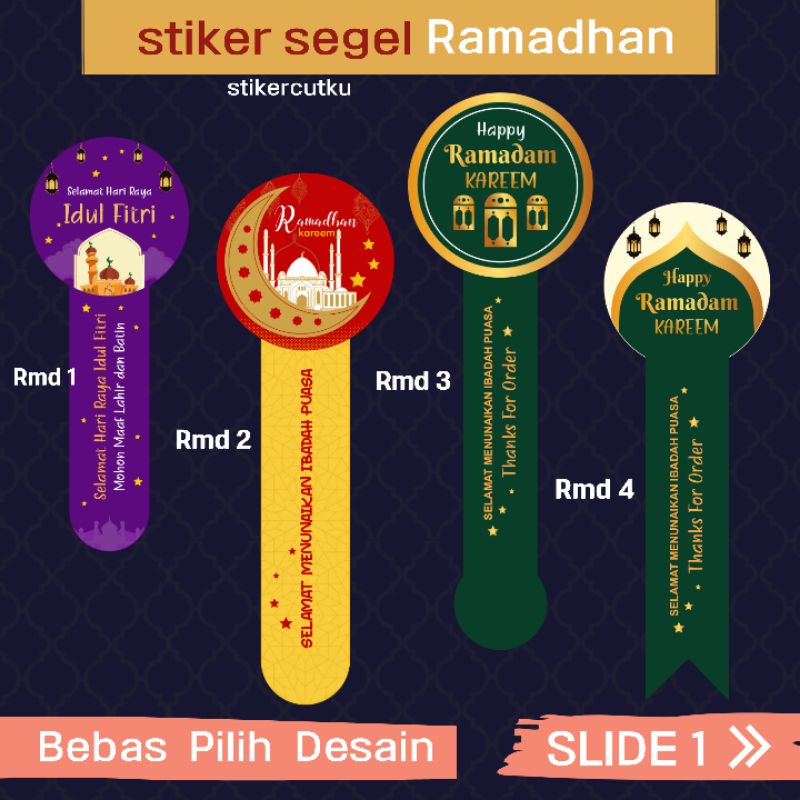 

Stiker Ramadhan Stiker Segel Label Stiker Seal Cetak Stiker Makanan Free Desain A3 Vinyl Chromo transparan stiker label ramadhan stiker idul fitri