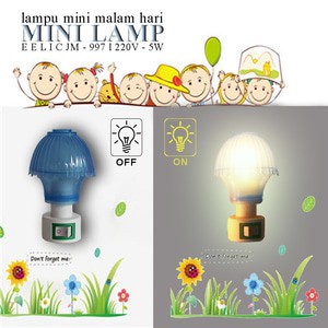 Lampu Tidur Malam Model Jamur Lucu Hias Cantik 5W 5 watt 5watt Warna Random