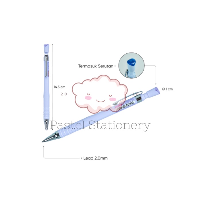 Pensil Mekanik Pastel Joyko MP-53 2.0mm - Mechanical Pencil Joyko 2,0 mm