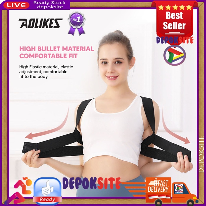 Aolikes 3109 Posture Corrector Brace Support Body Support Corrector Terapi Punggung