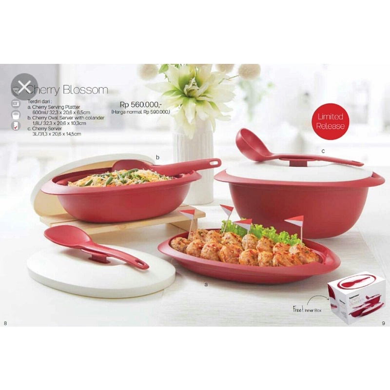 Cherry Blossom Tupperware