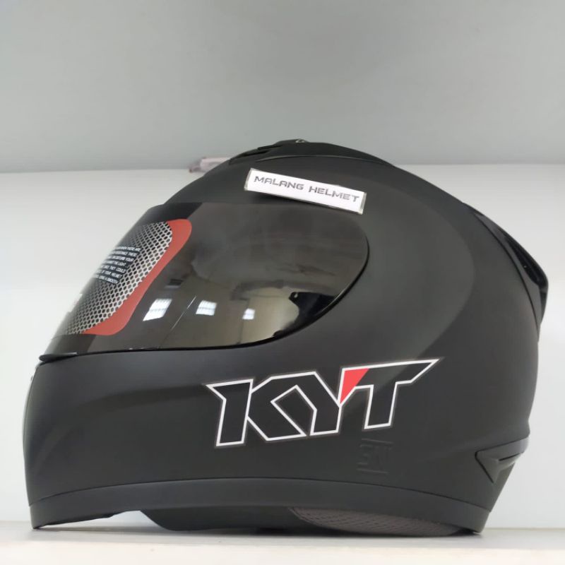 Helm KYT R10 Solid Black Doff