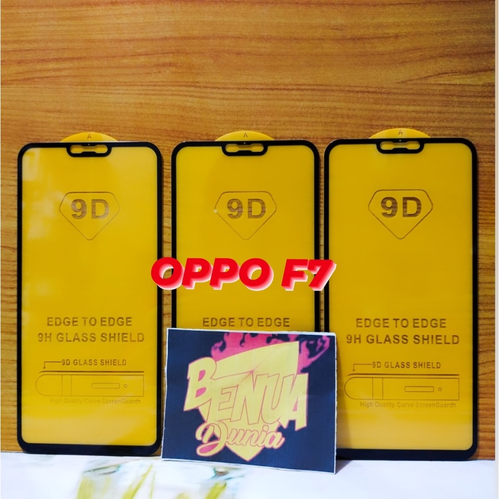 ANTI GORES KACA OPPO F7 - TEMPERED GLASS FULL LEM 9D TEMPER GLASS OPPO F7 - BD