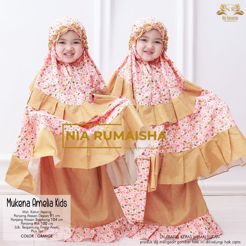 mukena al fath kids - mukena amelia kids (geser gambar)- mukena anak balita dan TK